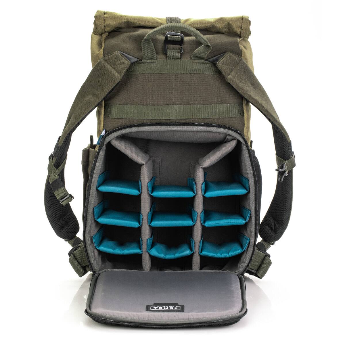 Alt View 1. Tenba - Tenba Fulton V2 16L Backpack for Mirrorless or DSLR Camera with 5-7 Lenses and 16" Laptop, Tan/Olive.