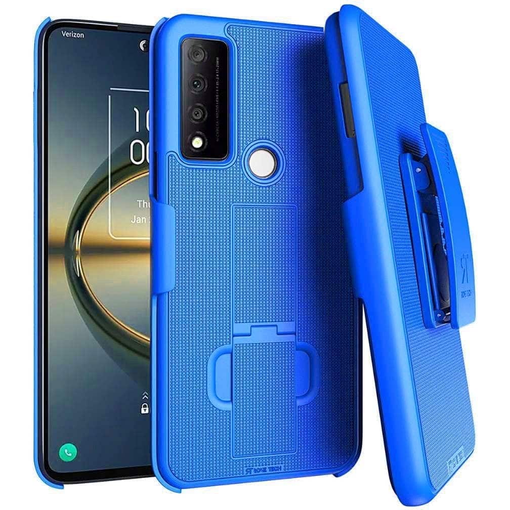 RomeTech - Rome Tech Shell Holster Case for TCL 30 V 5G - Blue