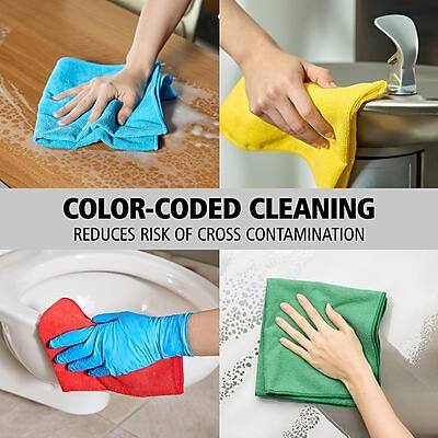 COLOR-CODED CLEANING  
REDUCES RISK OF CROSS CONTAMINATION