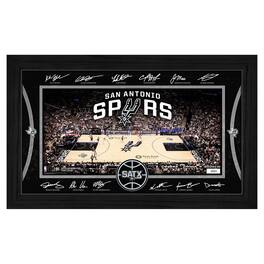 Highland Mint - San Antonio Spurs 2025 Facsimile Signature Court Framed Picture - Multicolor