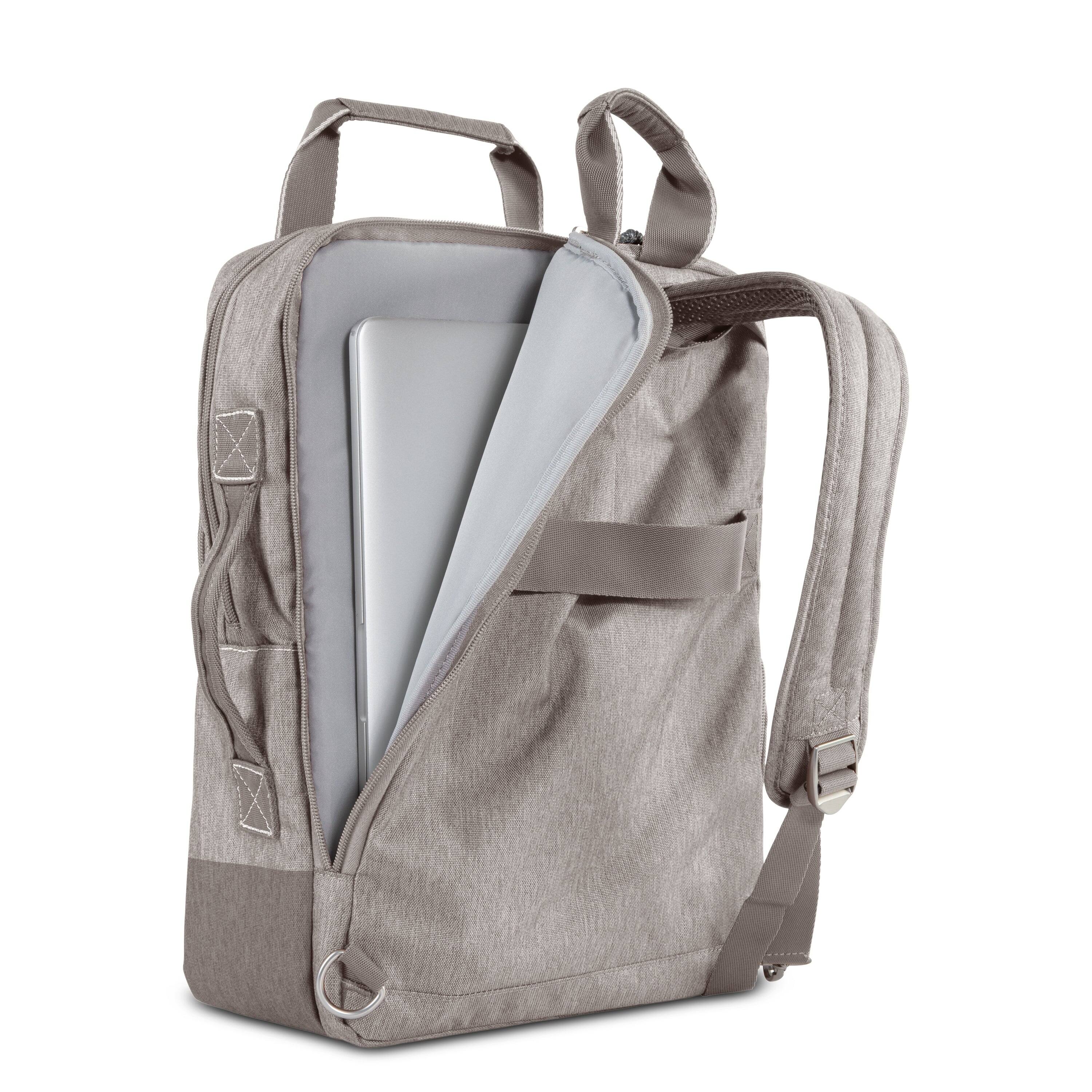 Alt View 2. Skyway - Rainier Softside 17L Deluxe Backpack, Zion Gray - Zion Gray.