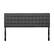 Front. CorLiving - Valencia Square Tufted Upholstered King Headboard - Grey.