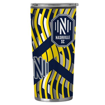 Front. Logo Brands - Nashville SC 20oz. Fusion Tumbler - Multicolor.