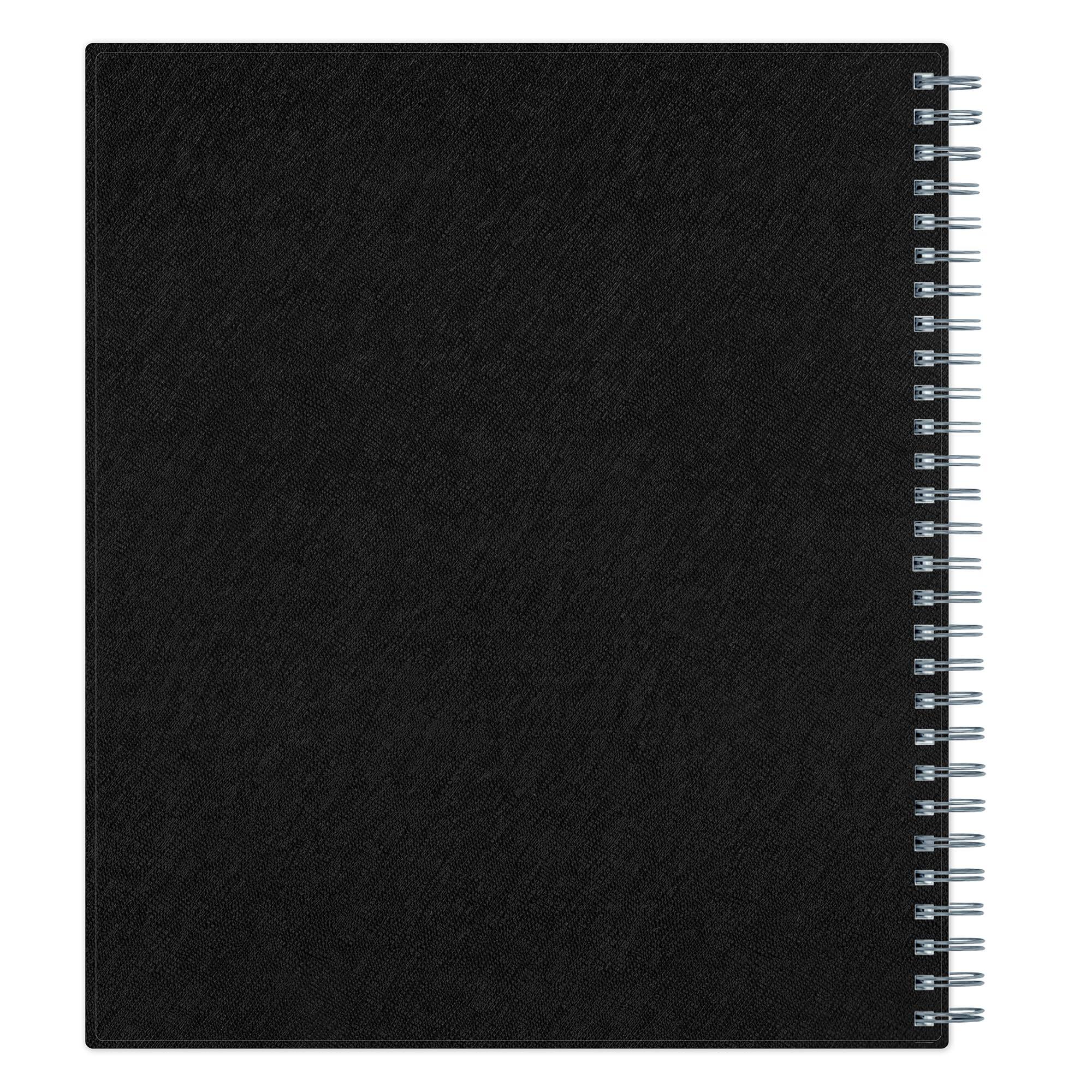 Alt View 5. Blue Sky - Blue Sky 2027 18-Month Monthly Planner, 8"x10", Large Print, Solid Black.