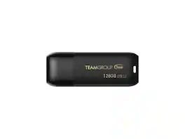 Team Group - TEAMGROUP C175 128GB USB 3.2 Flash Drive, 100MB/s Speed, Matte/Glossy (TC1753128GB01) - Black