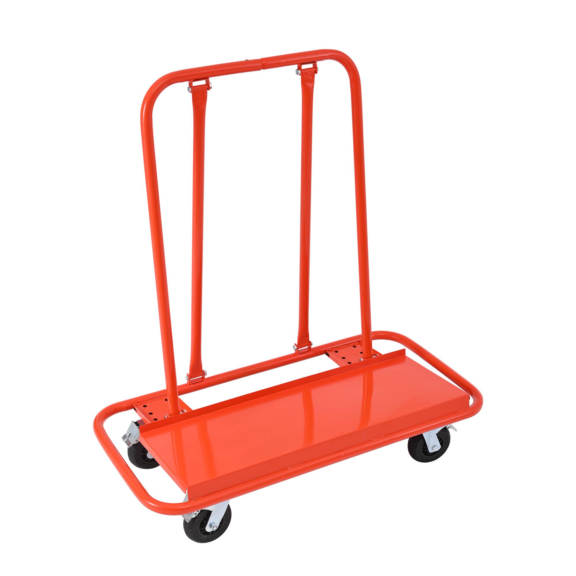 Alt View 3. LOVMOR - 3000-Lb Drywall Sheet Cart and Panel Dolly for Material Handling - Orange.