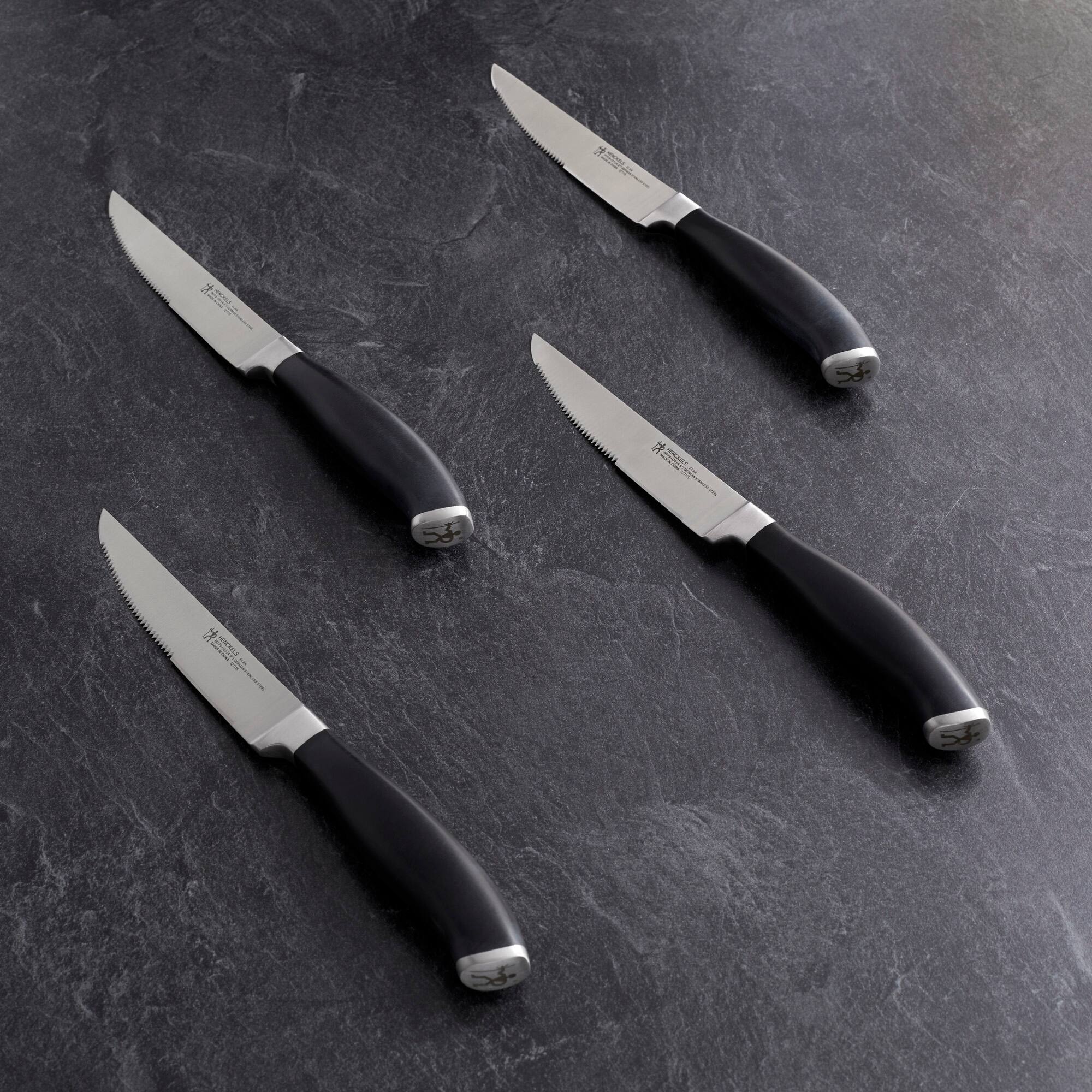 Alt View 2. Henckels - Henckels Elan 4-pc Steak Knife Set - Stainless Steel.