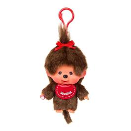 Sumikkogurashi - Monchhichi Girl 4 Inch Plsuh Keychain - Brown