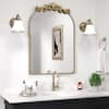 Front. PAIHOME - 24x36 inch Mirror, Traditional Vintage Ornate Baroque Wall Mirror for Bathroom Bedroom Hallway Fireplace Decor - Gold.