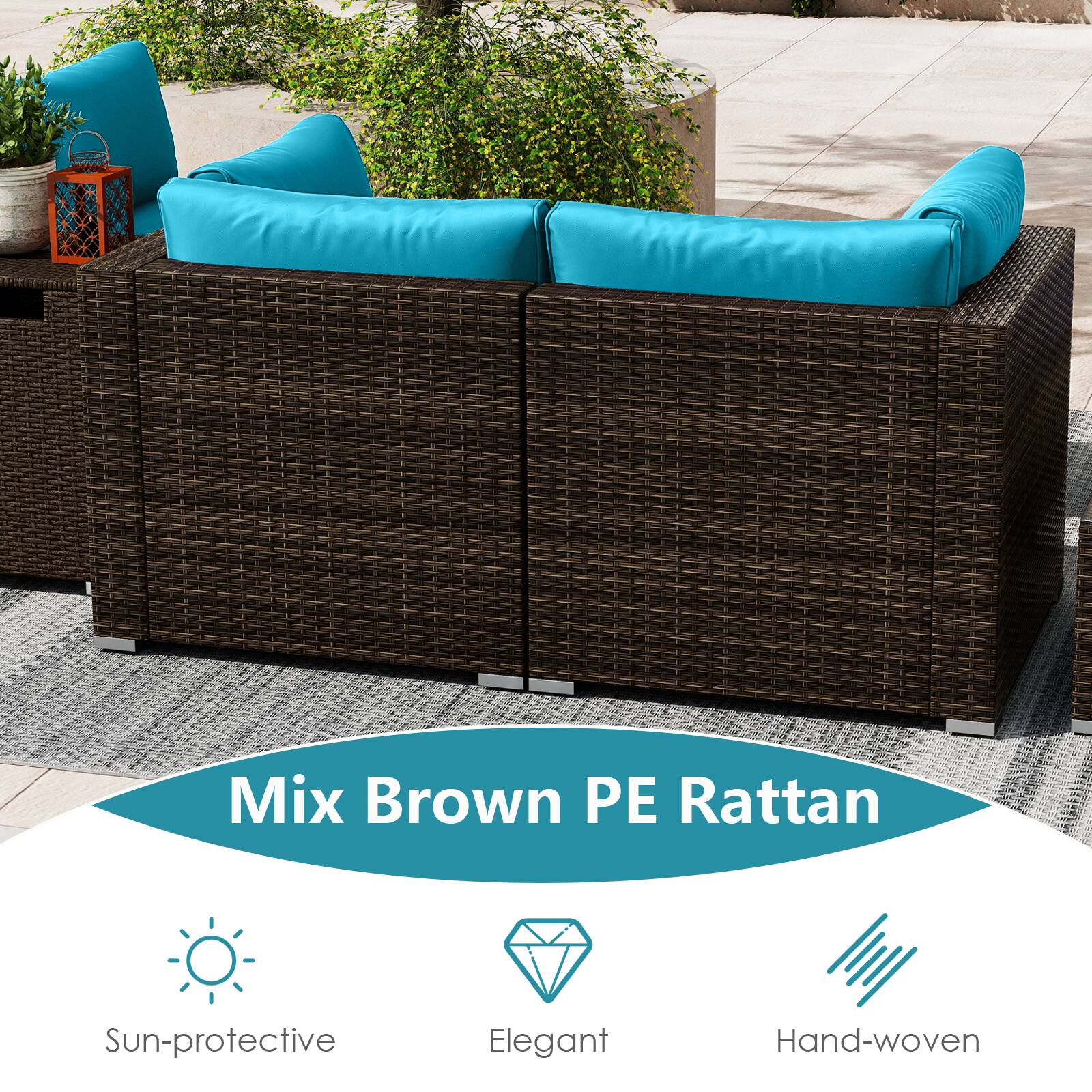 Mix Brown PE Rattan
- Sun-protective
- Elegant
- Hand-woven