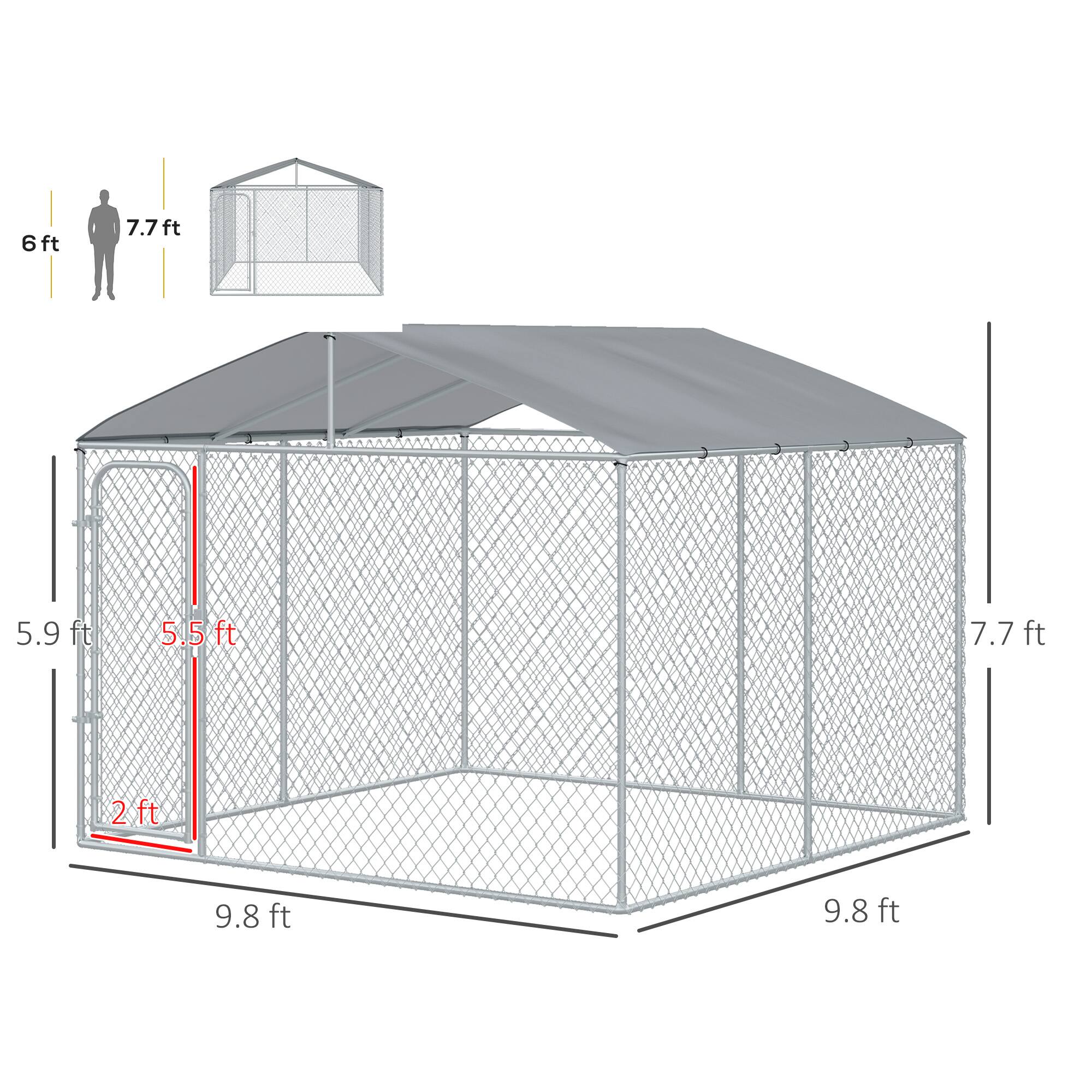 6 ft  
7.7 ft  
5.9 ft  
5.5 ft  
2 ft  
9.8 ft  
9.8 ft  
7.7 ft