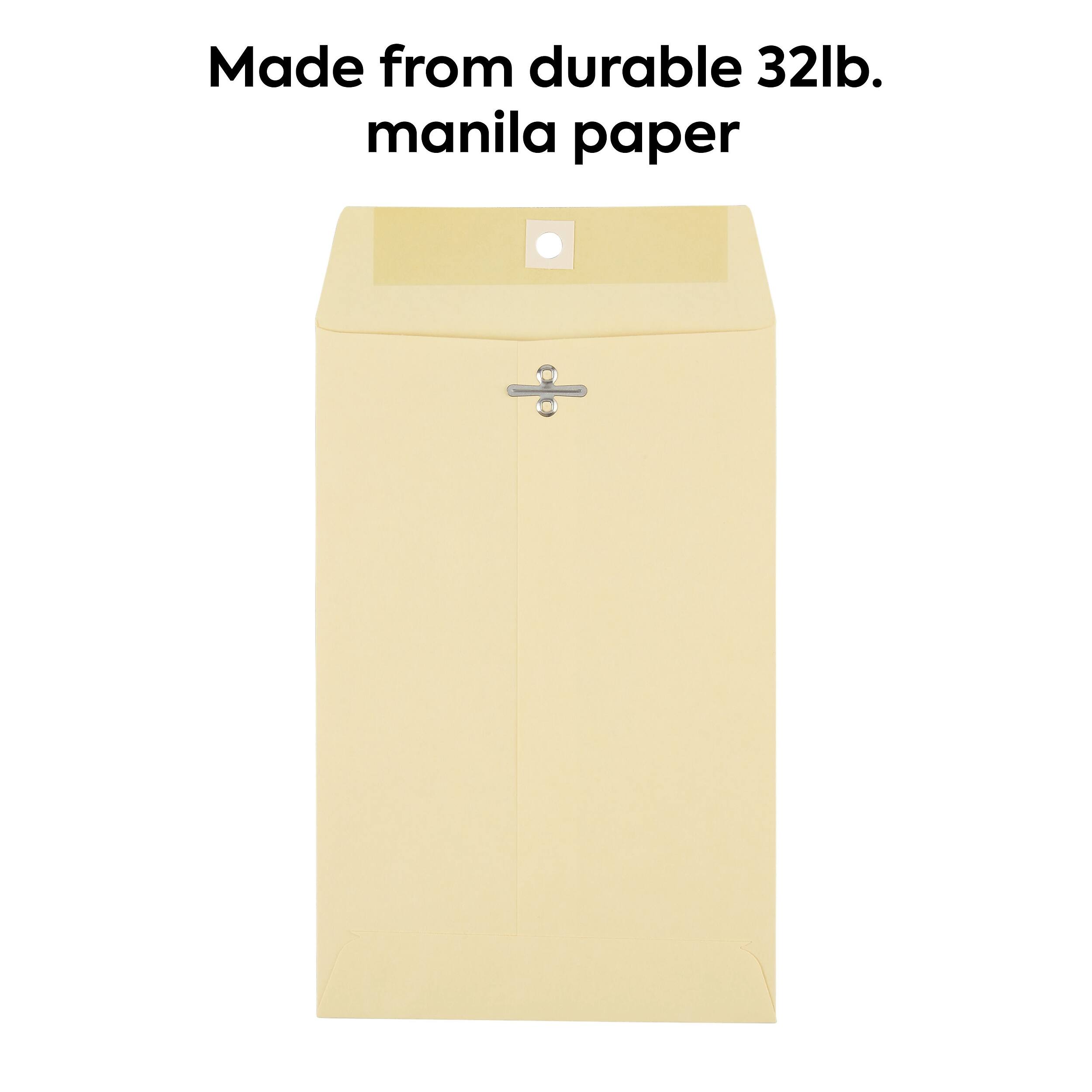 Made from durable 32lb. manila paper