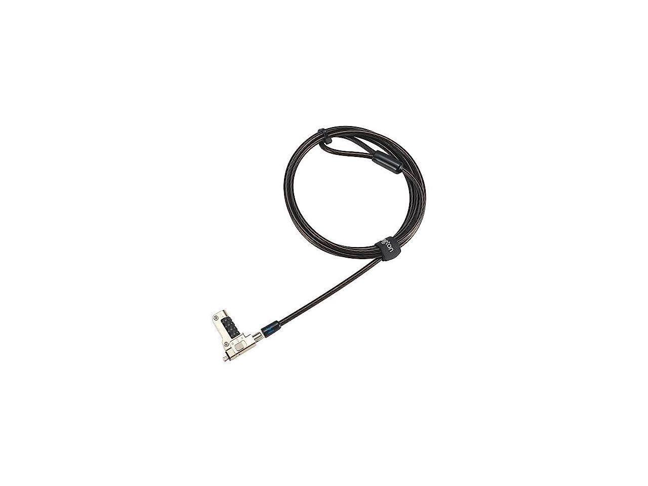 Alt View 1. Kensington - Kensington Slim N17 2.0 Combo Laptop Lock - Resettable 4-Wheel - Carbon Steel - 5.91 ft.