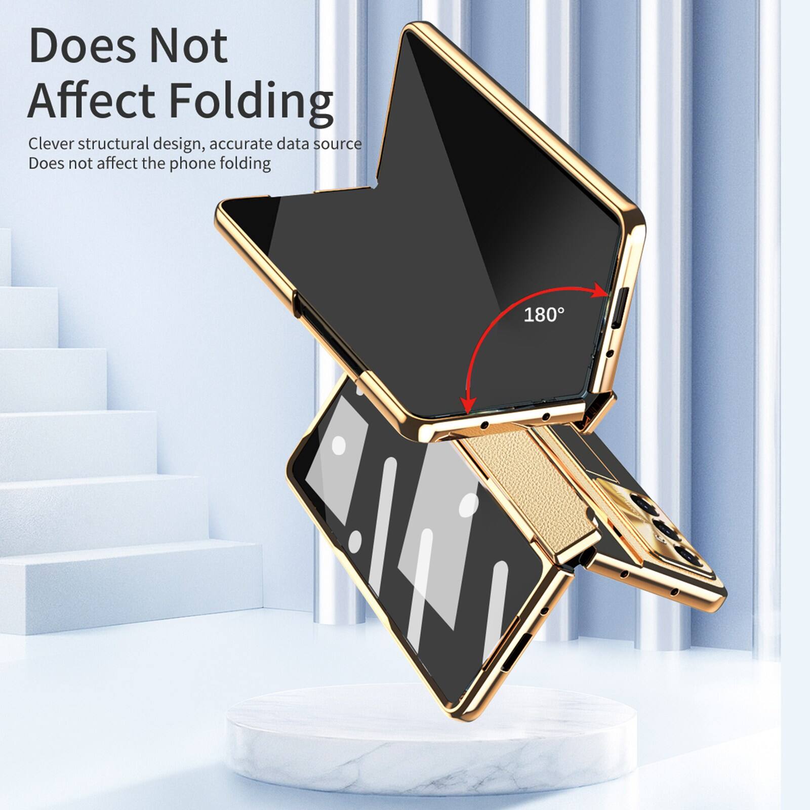 Does Not Affect Folding

Clever structural design, accurate data source. Does not affect the phone folding 180°