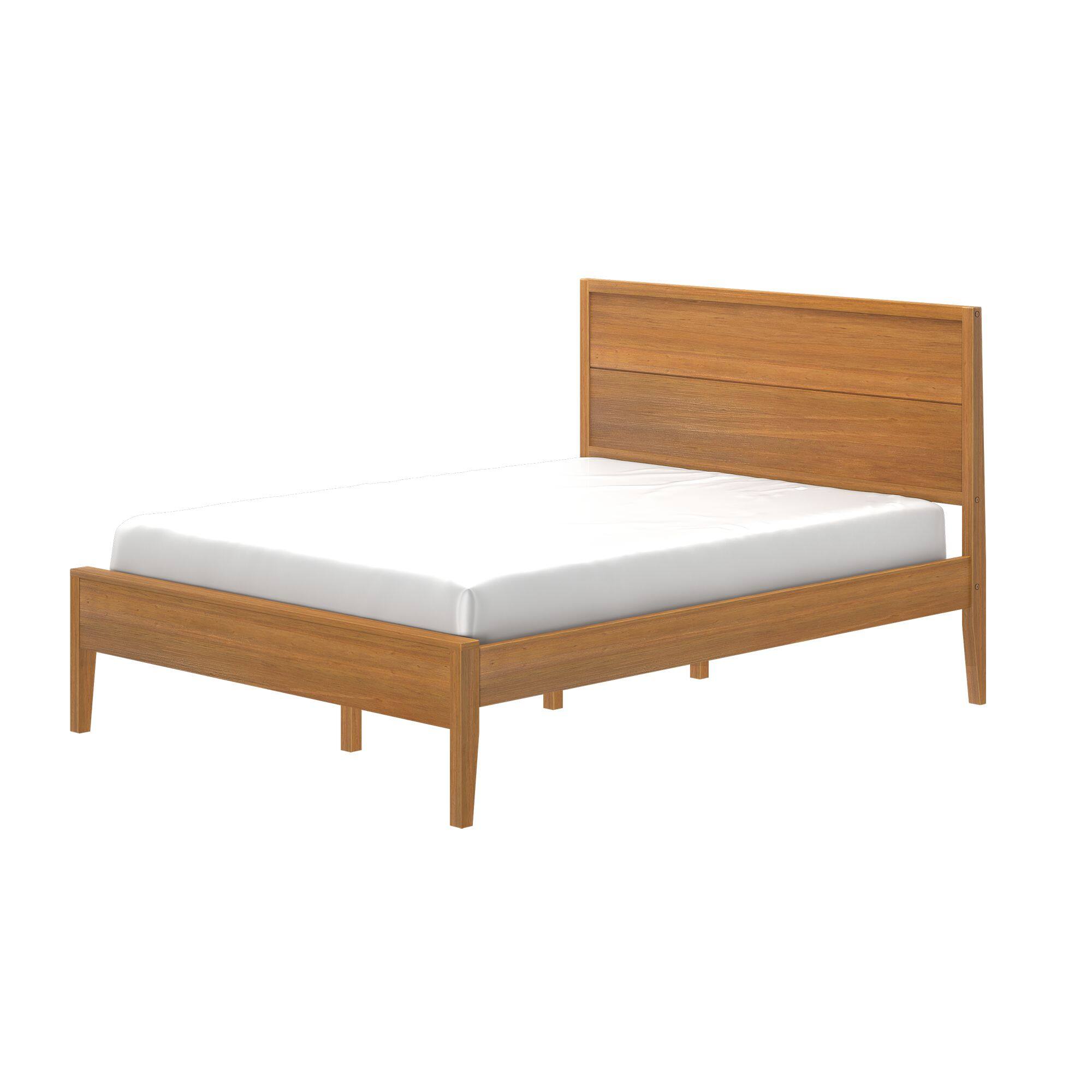 Alt View 2. Plank+Beam - Haven Queen Bed, Pecan - Pecan.