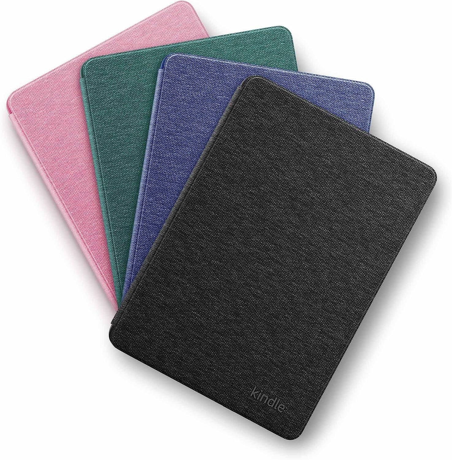 Alt View 13. Amazon - Kindle Case, Thin and Lightweight, Foldable Protective Cover (does not fit Kindle Paperwhite or Colorsoft)- Fabric - Black.