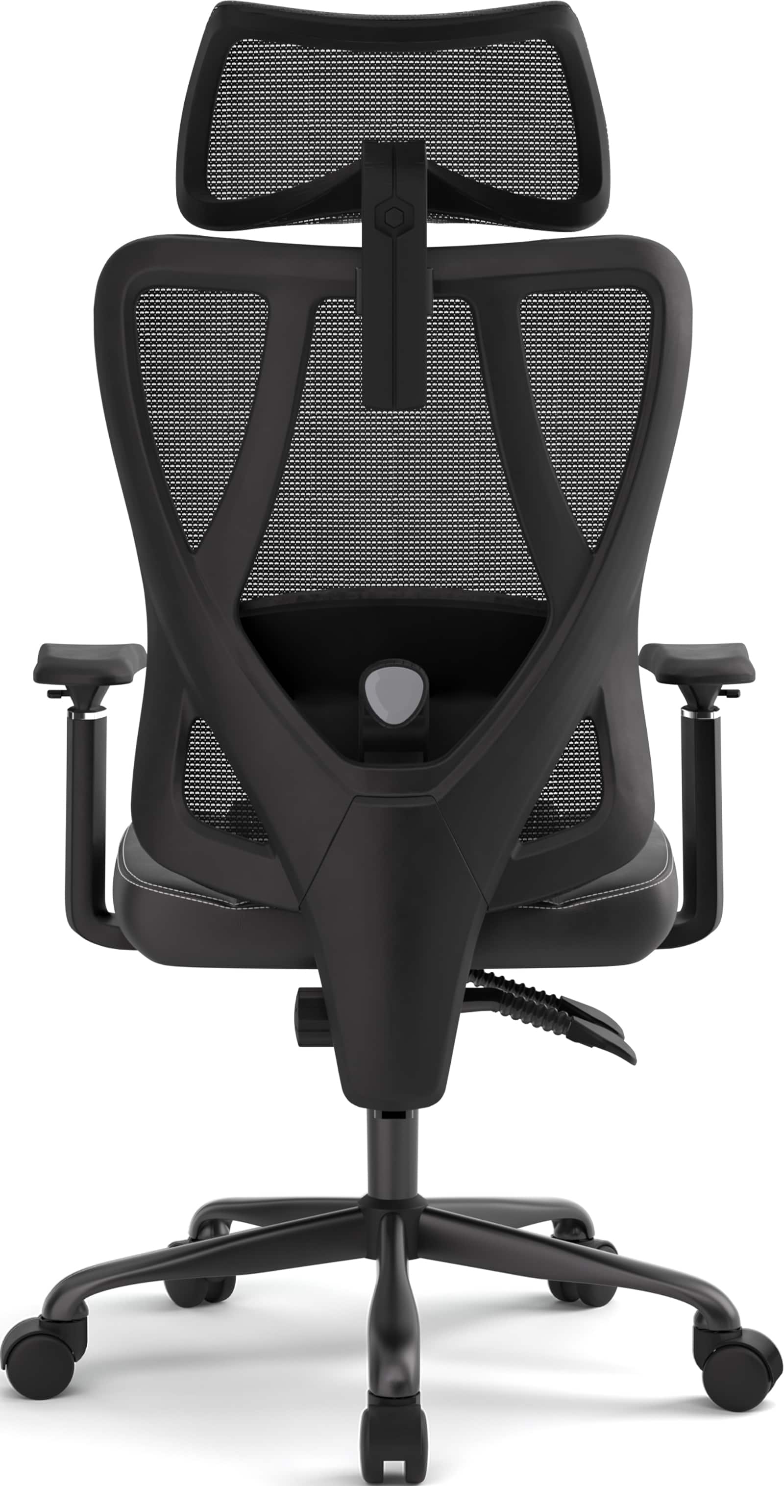 Alt View 2. ACGAM - Ergonomic Mesh Office Chair, High Back Gaming Chair w/ Lumbar Support, 1D Adjustable Armrest, Height & Tilt, Metal Base - Black.
