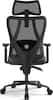 Front. ACGAM - Ergonomic Mesh Office Chair with Adjustable Lumbar Support & Armrests, 3D Headrest, Reclining Computer Desk Chair - Black.