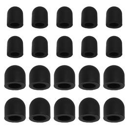 Unique Bargains - 80pcs 5/7mm Rubber Tips for Capacitive Stylus Pen for Tablets Phones E-readers - Black