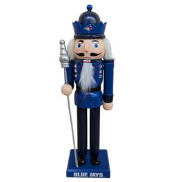 Evergreen Enterprises - Toronto Blue Jays 12" Wooden Nutcracker Statue - Multicolor