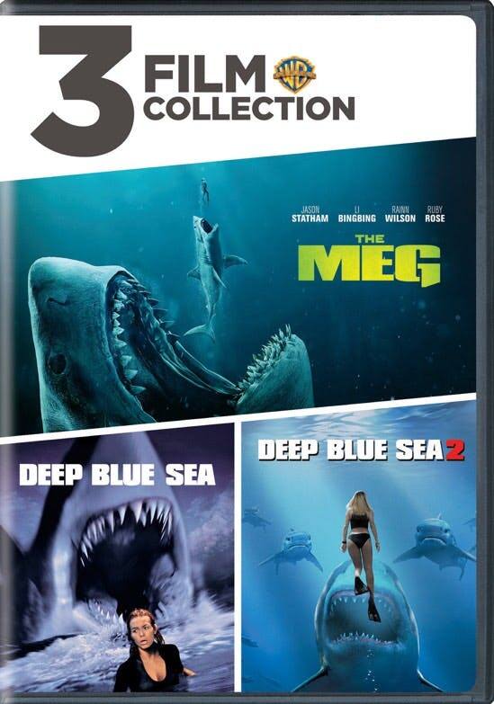 Front. Deep Blue Sea/Deep Blue Sea 2/The Meg (DVD Set) [DVD].