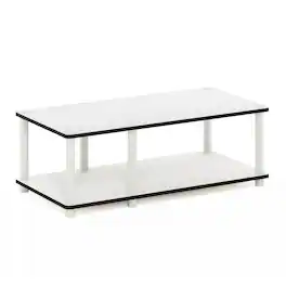 Furinno - Just No Tools Mid TV Stand, Tube - White