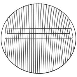 Sunnydaze - 40 in Round Steel Fire Pit Cooking Grill with Heat Resistance - Black