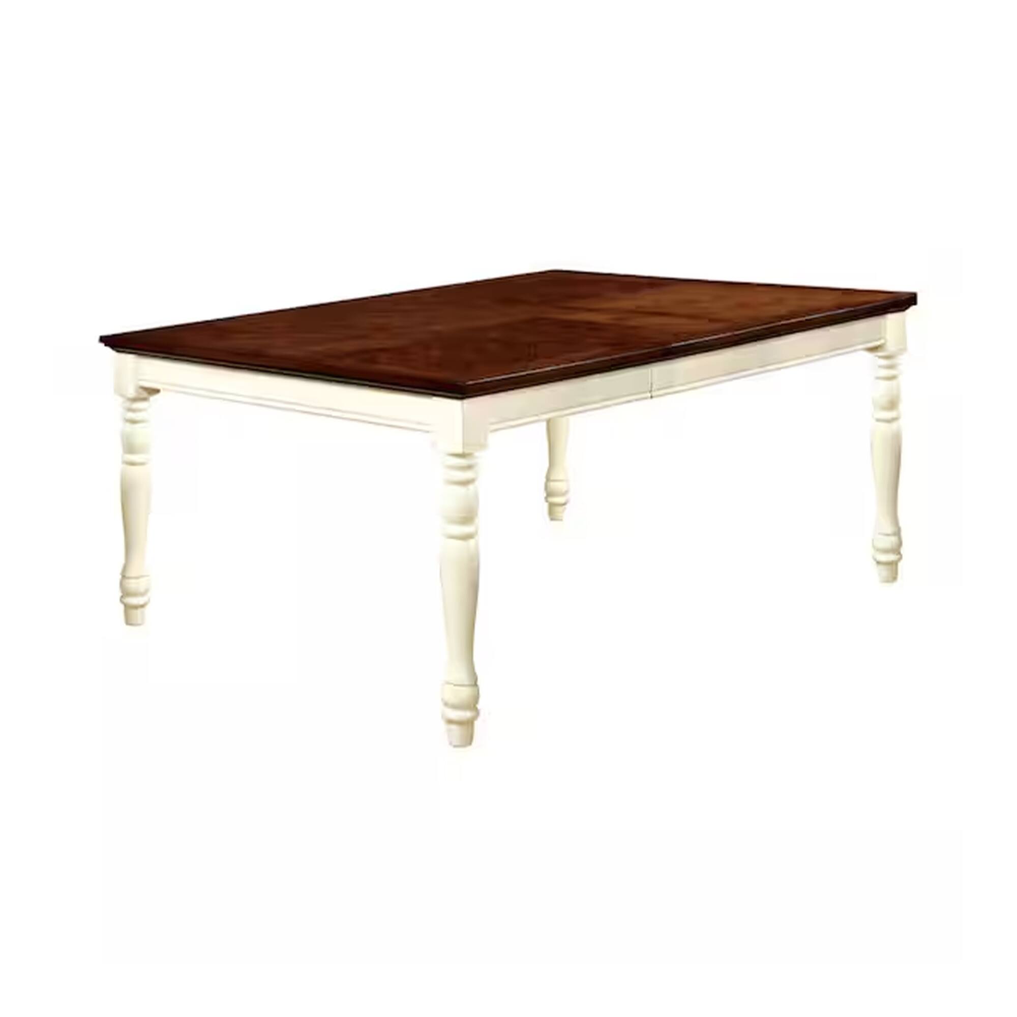 Alt View 2. Manhattan Lane - Bey 7pc Dining Table and Chair Set, 60-78 Inch Extendable, White Brown - White, Oak Brown.