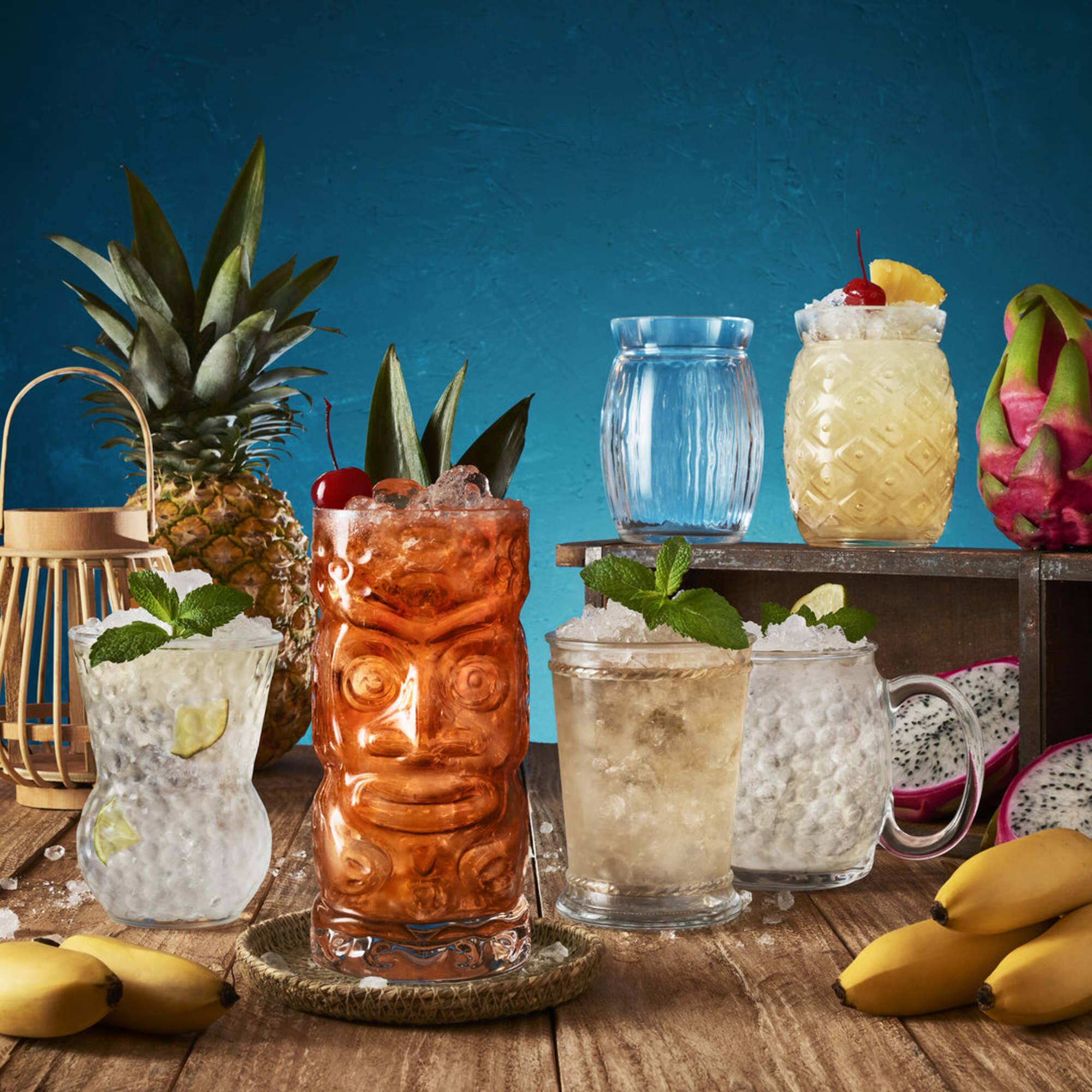 Alt View 1. Bormioli Rocco - Bormioli Rocco Bartender Tiki Tumblers Set of 4, 19.5 Oz Clear Glass - Clear.