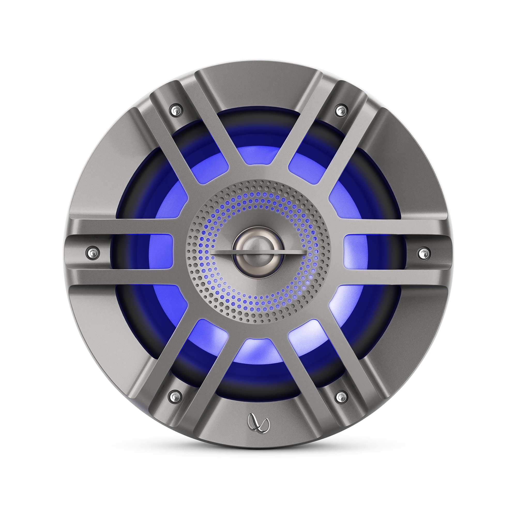 Alt View 3. Infinity - Infinity KAPPA6125MAM - Kappa Marine KAPPA6125M Titanium 6.5" Premium 2-Way RGB LED Coaxial Speakers - Black/Gray.