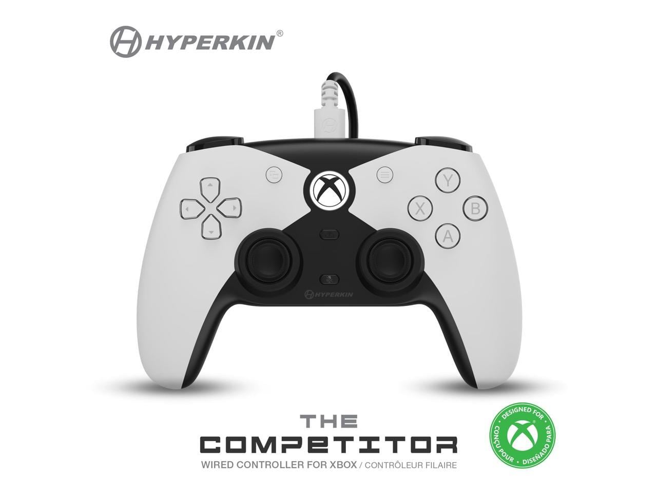 Hyperkin - The Competitor Wired Xbox Controller - Hall Effect, Impulse Triggers, D-Pad - White