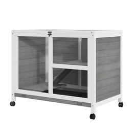Pawhut - Desk/Table Sized Rabbit Hutch with