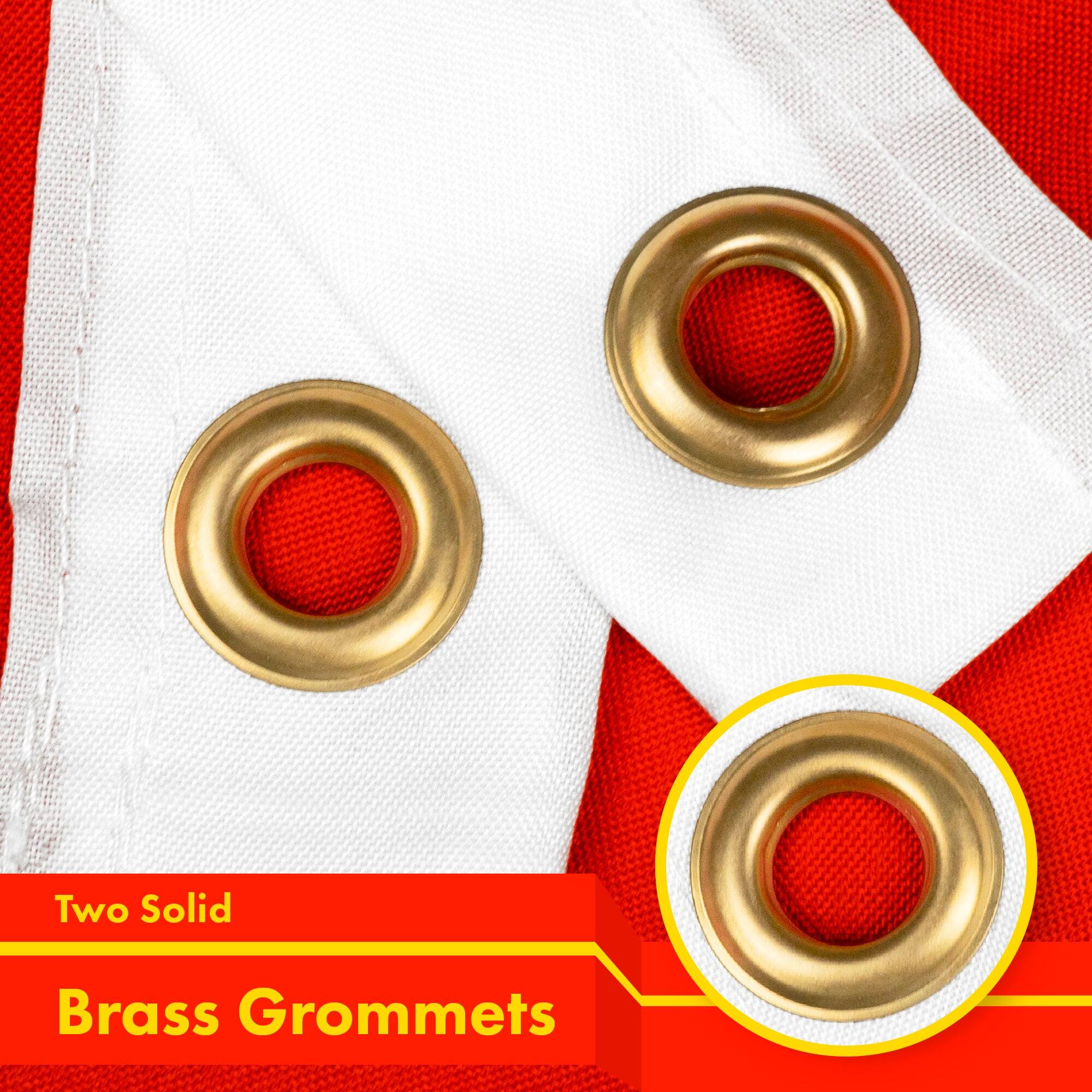 Two Solid Brass Grommets