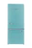 Front. Unique Appliances - Classic Retro 30 in 17.7 cu. ft. Frost Free Retro Bottom Freezer Refrigerator - Ocean Mist Turquoise.