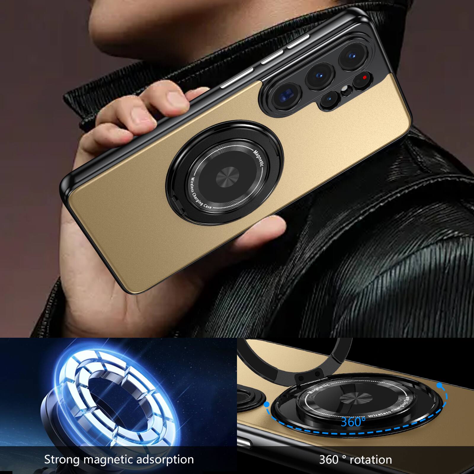 Wielens Charging Wireless Cable Magnetic 360 Strong magnetic adsorption 360° rotation