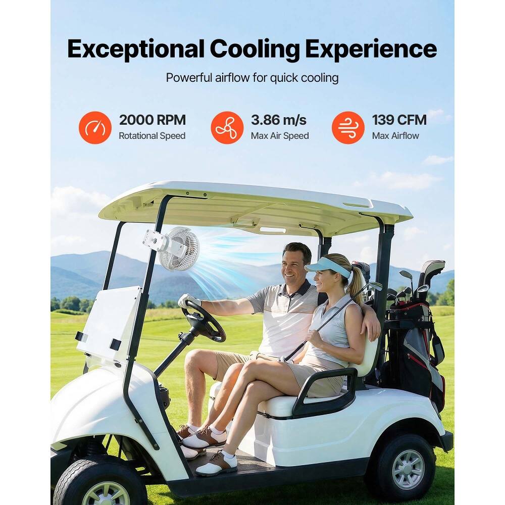 Exceptional Cooling Experience  
Powerful airflow for quick cooling  
2000 RPM Rotational Speed  
3.86 m/s Max Air Speed  
139 CFM Max Airflow