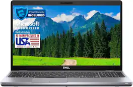 Dell - 5510 15.6" Refurbished Laptop - Intel 10th Gen Core i7 with 32GB Memory - Intel UHD Graphics - 1TB SSD - Black