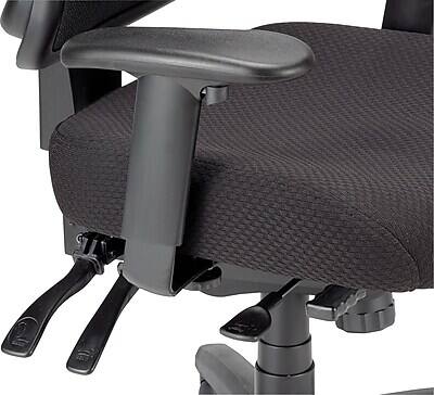 Alt View 4. Tempur-Pedic - Tempur-Pedic Ergonomic Mesh Swivel Task Chair, Black (TP8000) - Black.