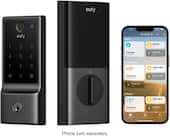Smart Lock E31 WiFi Replacement Deadbolt Unlock with eufy App, Keypad, Smart Devices, and Fingerprint - Black