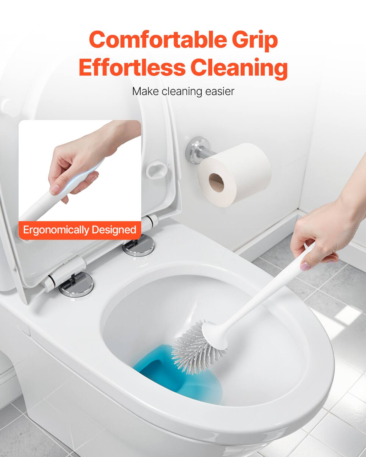 Comfortable Grip  
Effortless Cleaning  
Make cleaning easier  

Ergonomically Designed