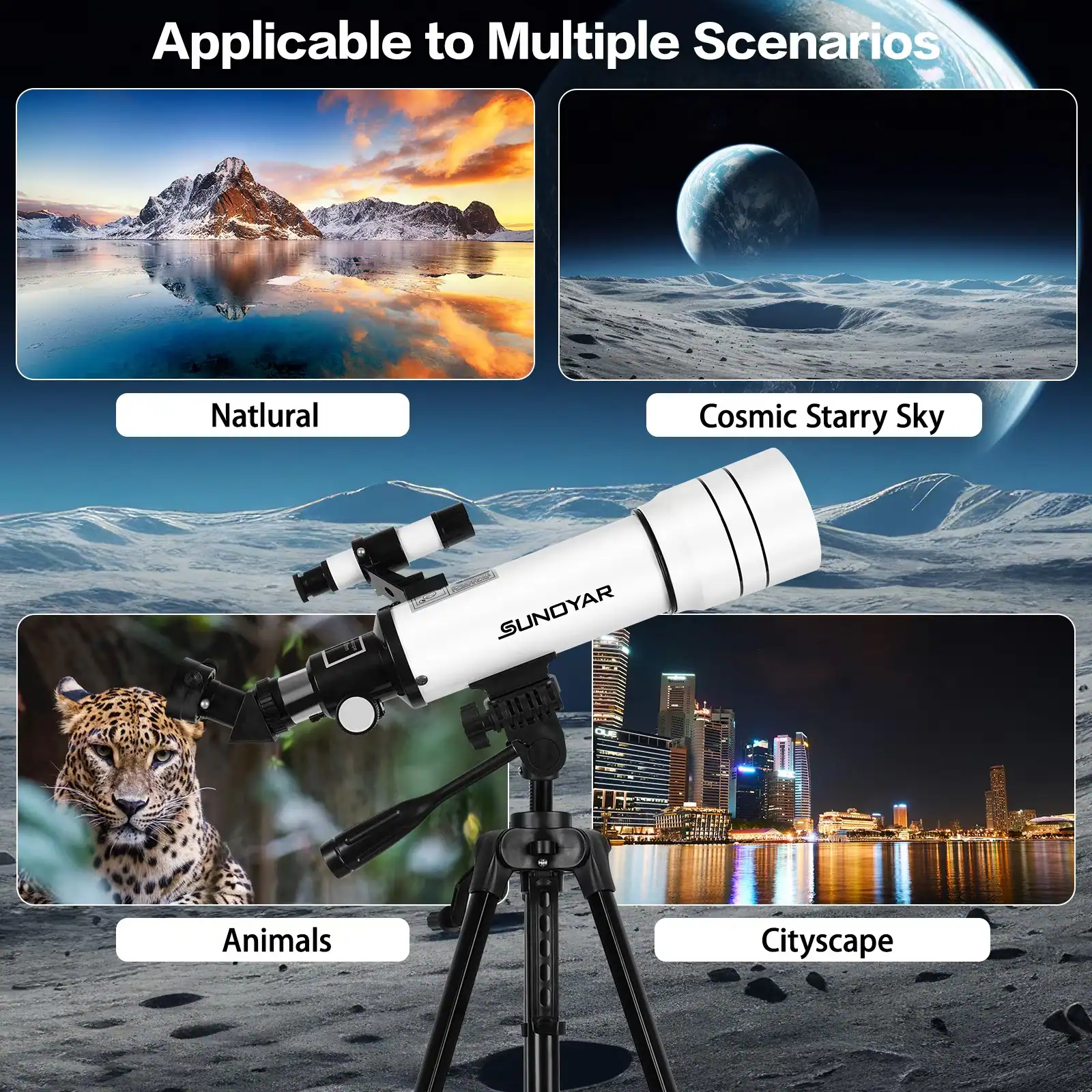 Applicable to Multiple Scenarios

Natural

Cosmic Starry Sky

Animals

Cityscape