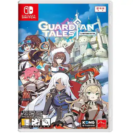 NINTENDO SWITCH. GUARDIAN TALES for NINTENDO SWITCH. 5 Hmb 15. X KONG Ane ARC STUDIOS SYSTEm. - T (Teen 13+)