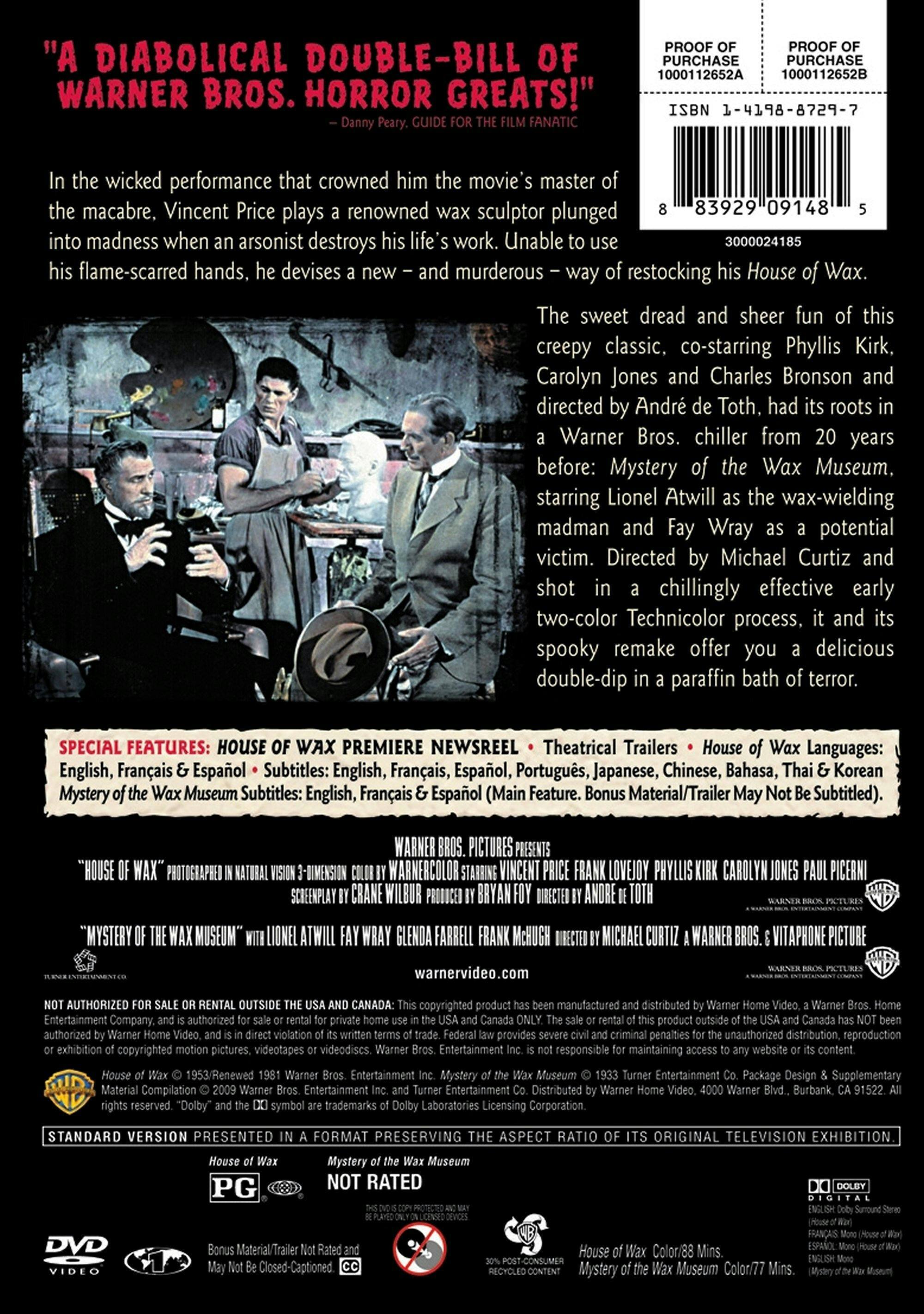 Angle. House of Wax (DVD New Packaging) [DVD].