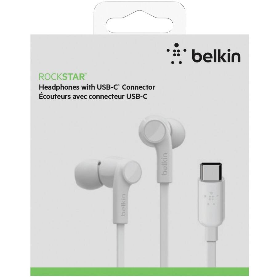 ROCKSTAR  
Headphones with USB-C™ Connector  
Écouteurs avec connecteur USB-C  

belkin