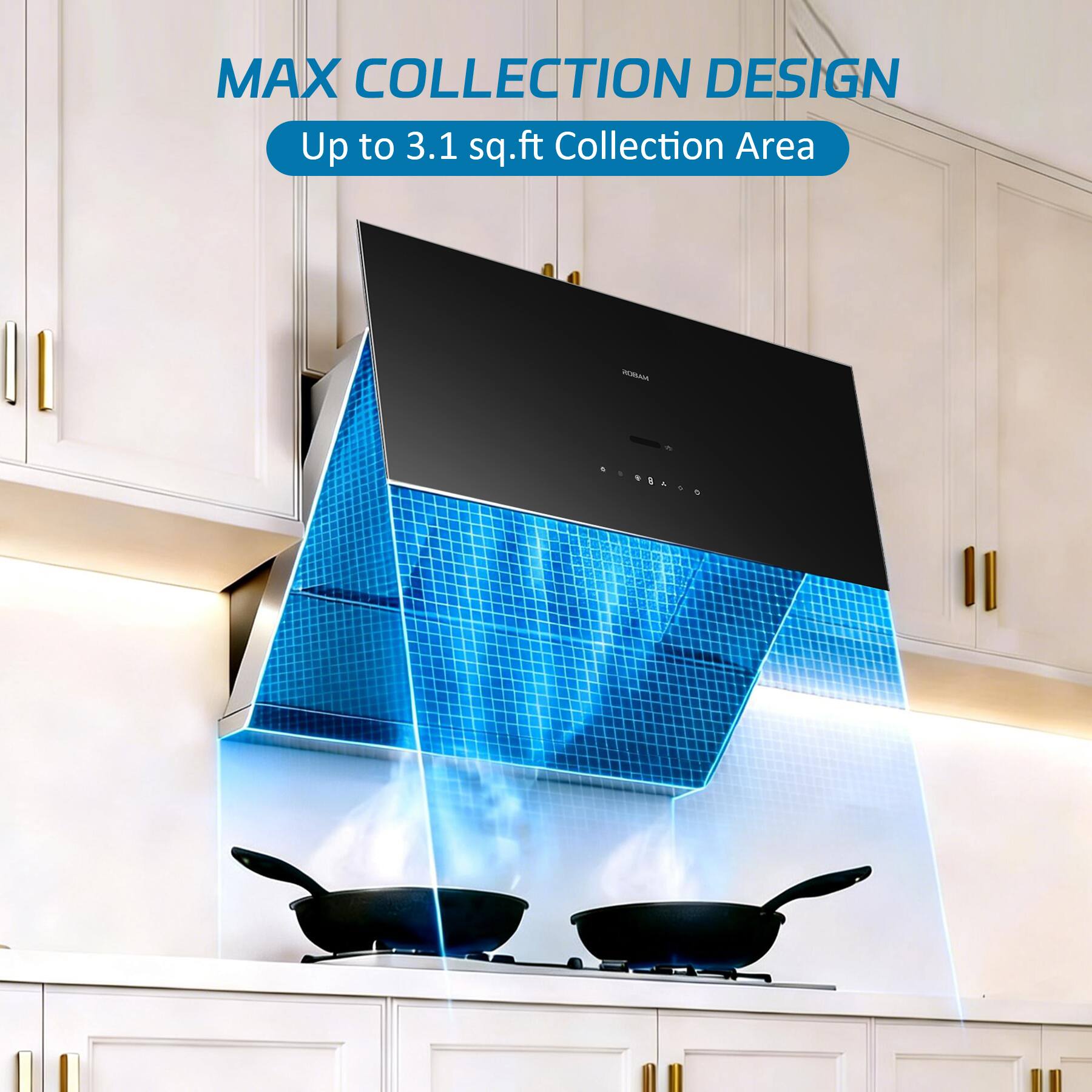 MAX COLLECTION DESIGN  
Up to 3.1 sq.ft Collection Area
