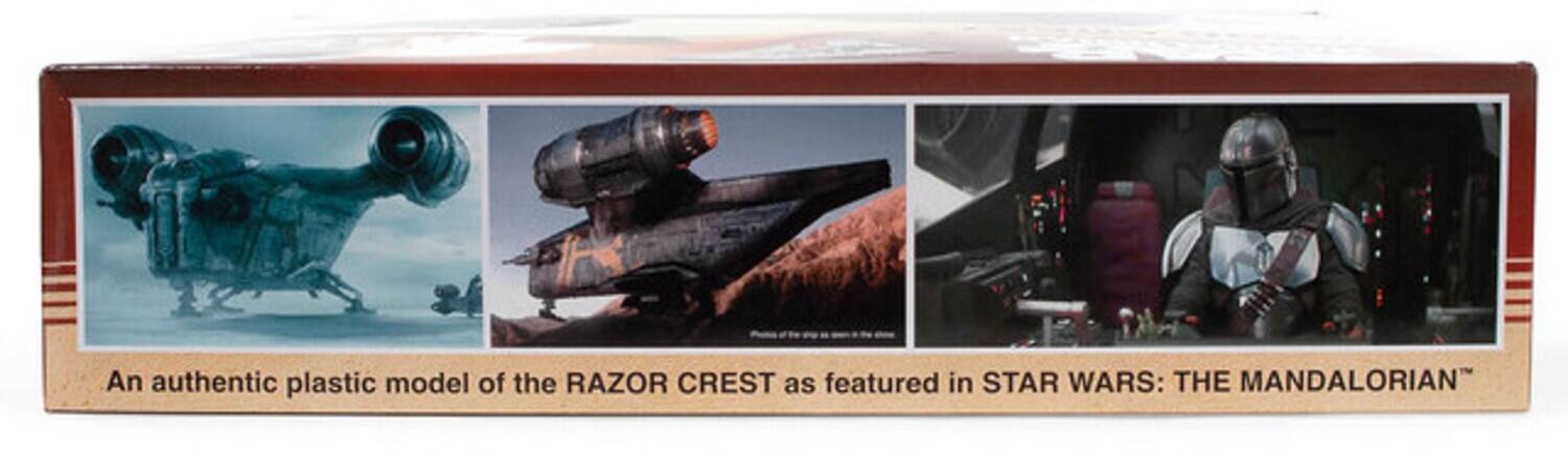 An authentic plastic model of the RAZOR CREST as featured in STAR WARS: THE MANDALORIAN