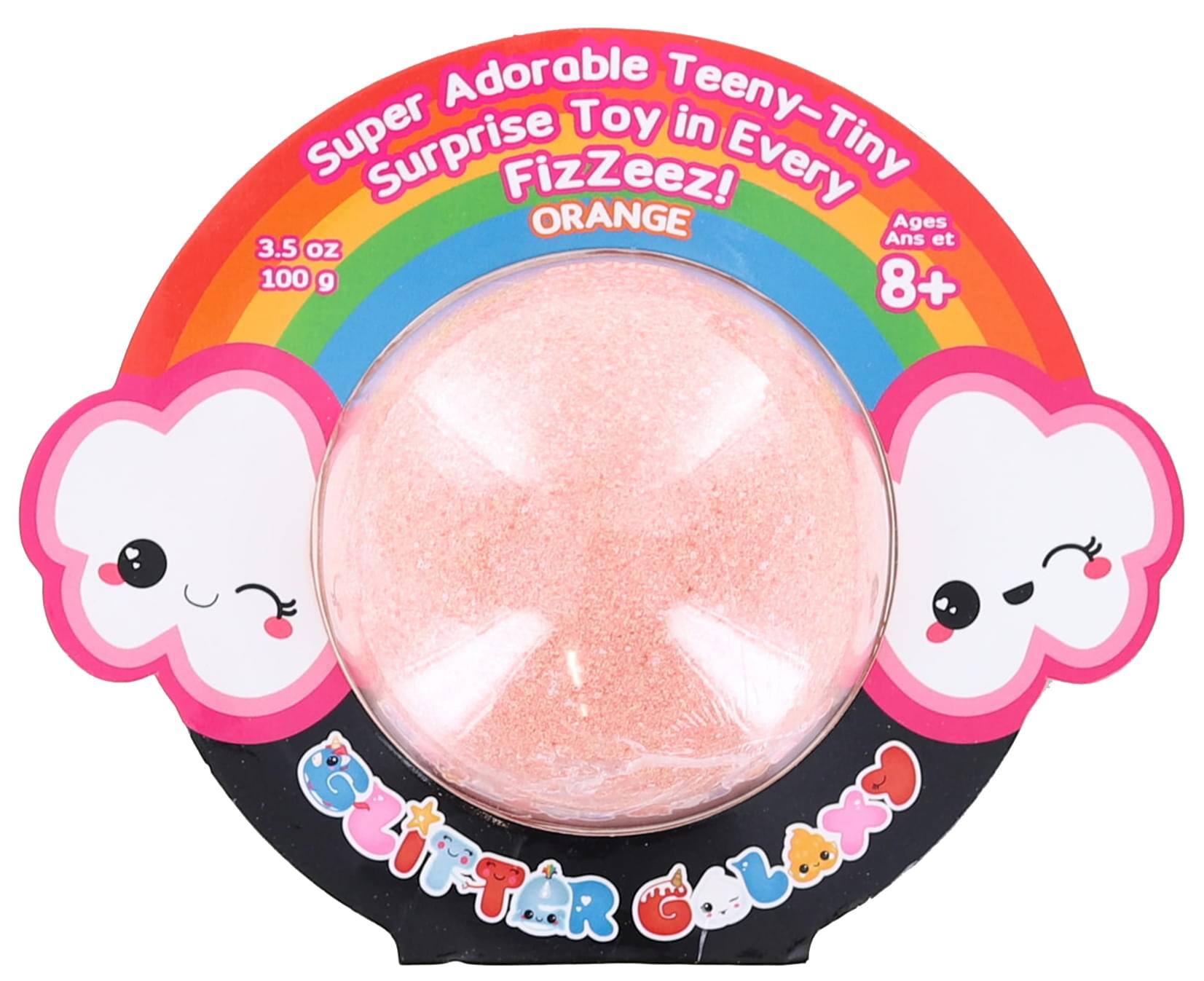 Super Adorable Teeny-Tiny Toy in Every Fizzeez!
Super Surprise Fizzeez!
ORANGE
3.5 oz 100 g
Ages 8+