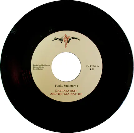Funky Soul Publishing
Licensed from David Batiste
Funky Soul part 1
DAVID BATISTE AND THE GLADIATORS
FG-14001-A
1:52