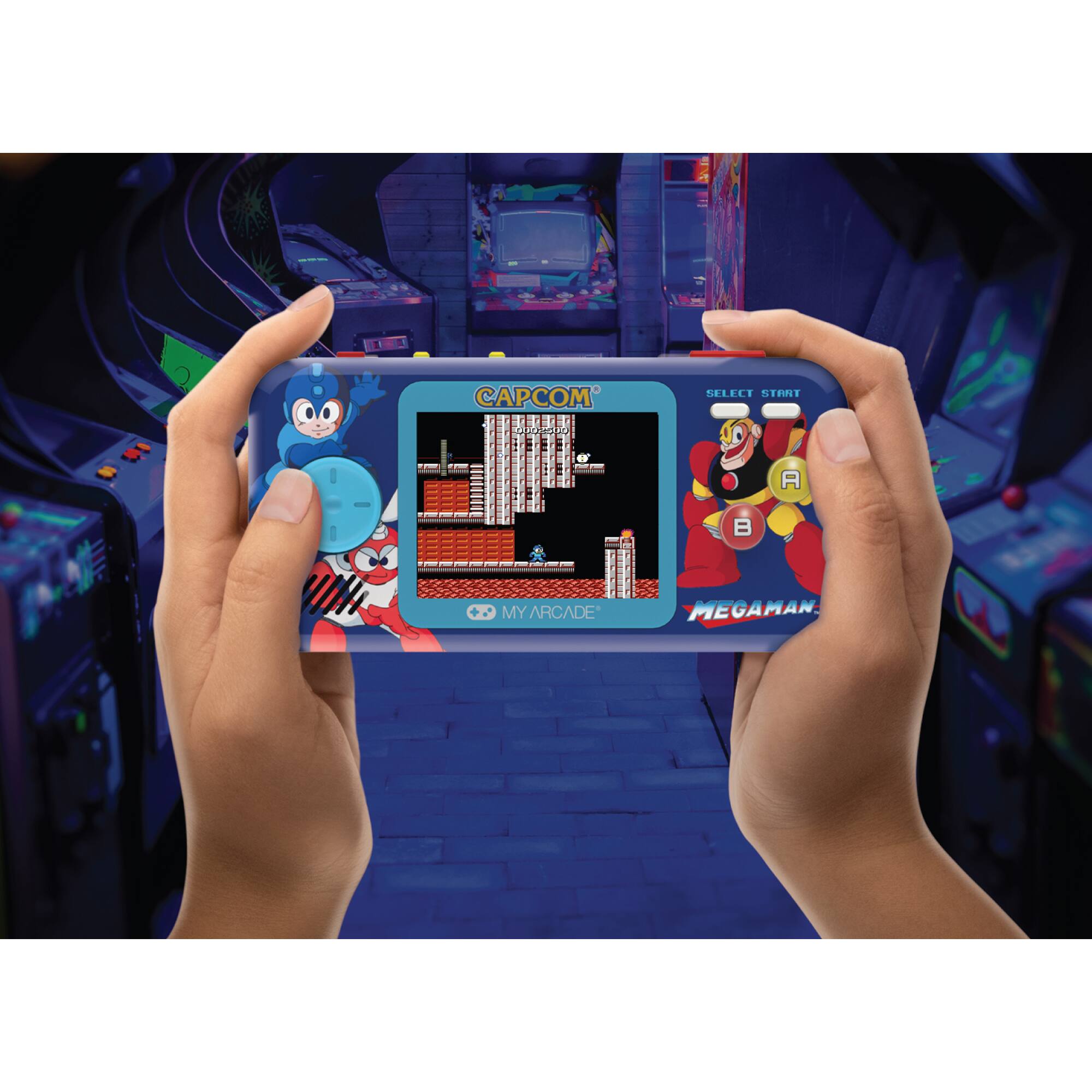 CAPCOM - MY ARCADE  
SELECT START  
A B  
MEGAMAN