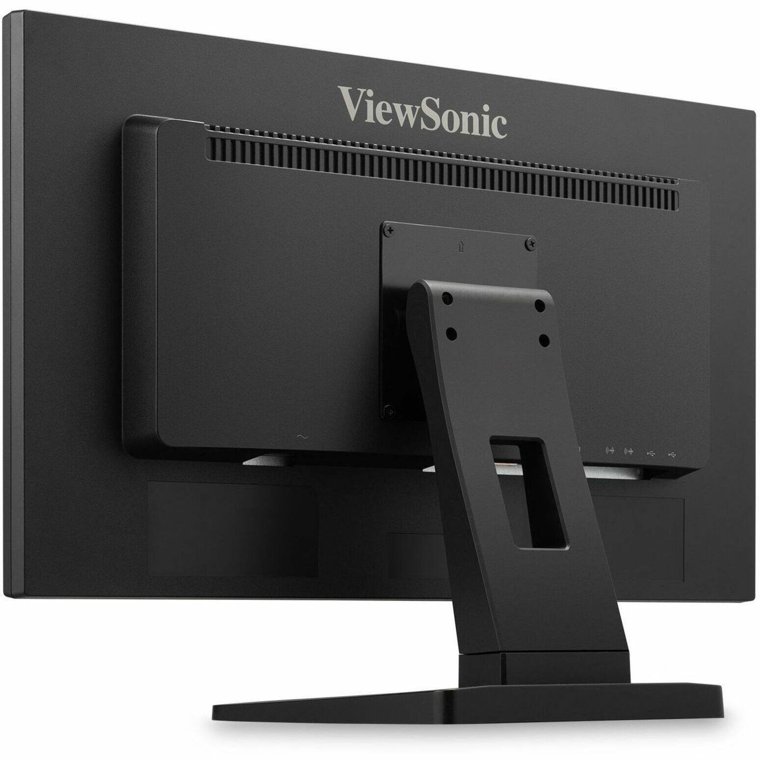 Alt View 25. ViewSonic - TD2211 22" LCD FHD Touch-Screen Monitor (VGA, HDMI, DVI, USB) - Black.